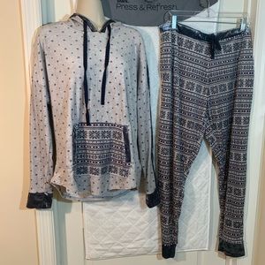 Simply Vera Pajama Set Cozy long sleeves hoodie